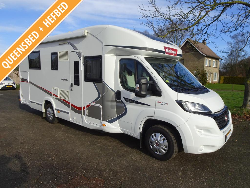 Challenger Genesis 398 XLB, Caravans en Kamperen, Campers, Luifel, Ringverwarming, Koelkast, Fiat