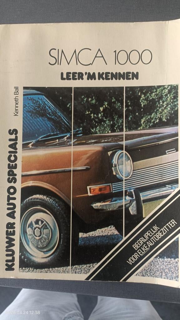 Simca 1000 Leer 'm Kennen - Kluwer Auto Specials, Boeken, Ophalen of Verzenden, Gelezen, Overige merken, Kenneth Ball