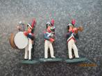 3 TINNEN SOLDAATJES MET INSTRUMENT- NAPOLEONTISCHE TIJD, Ophalen of Verzenden