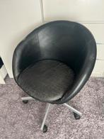 Ikea Zwarte bureaustoel op wieltjes, Ophalen, Gebruikt, Zwart, Bureaustoel
