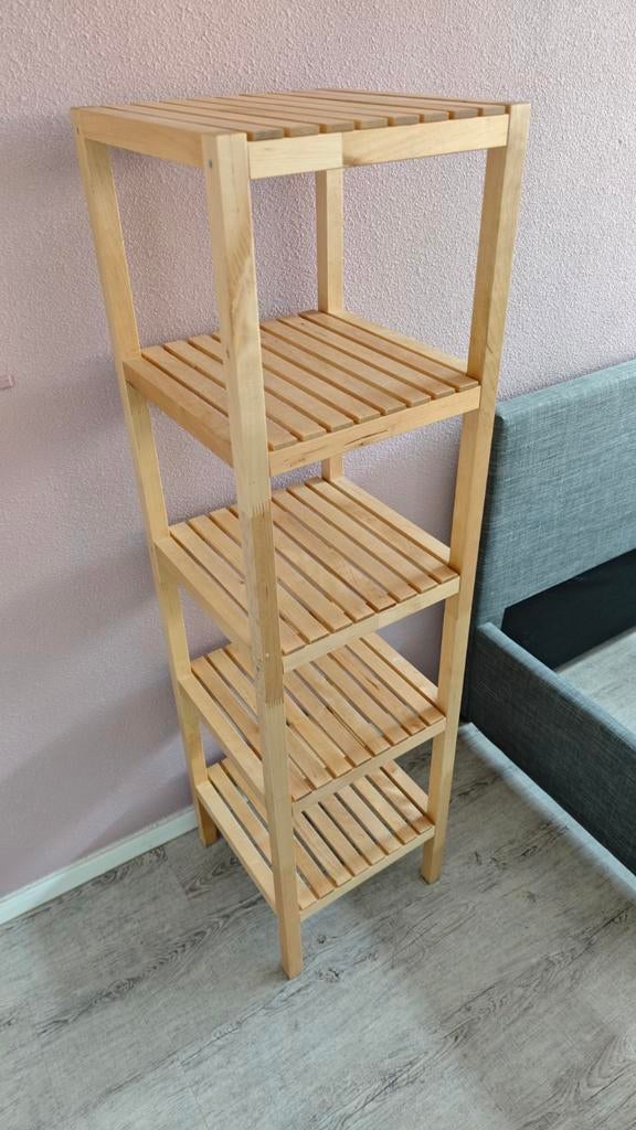 IKEA badkamerkast bamboe, Ophalen, (Half)hoge kast, Minder dan 50 cm, Zo goed als nieuw