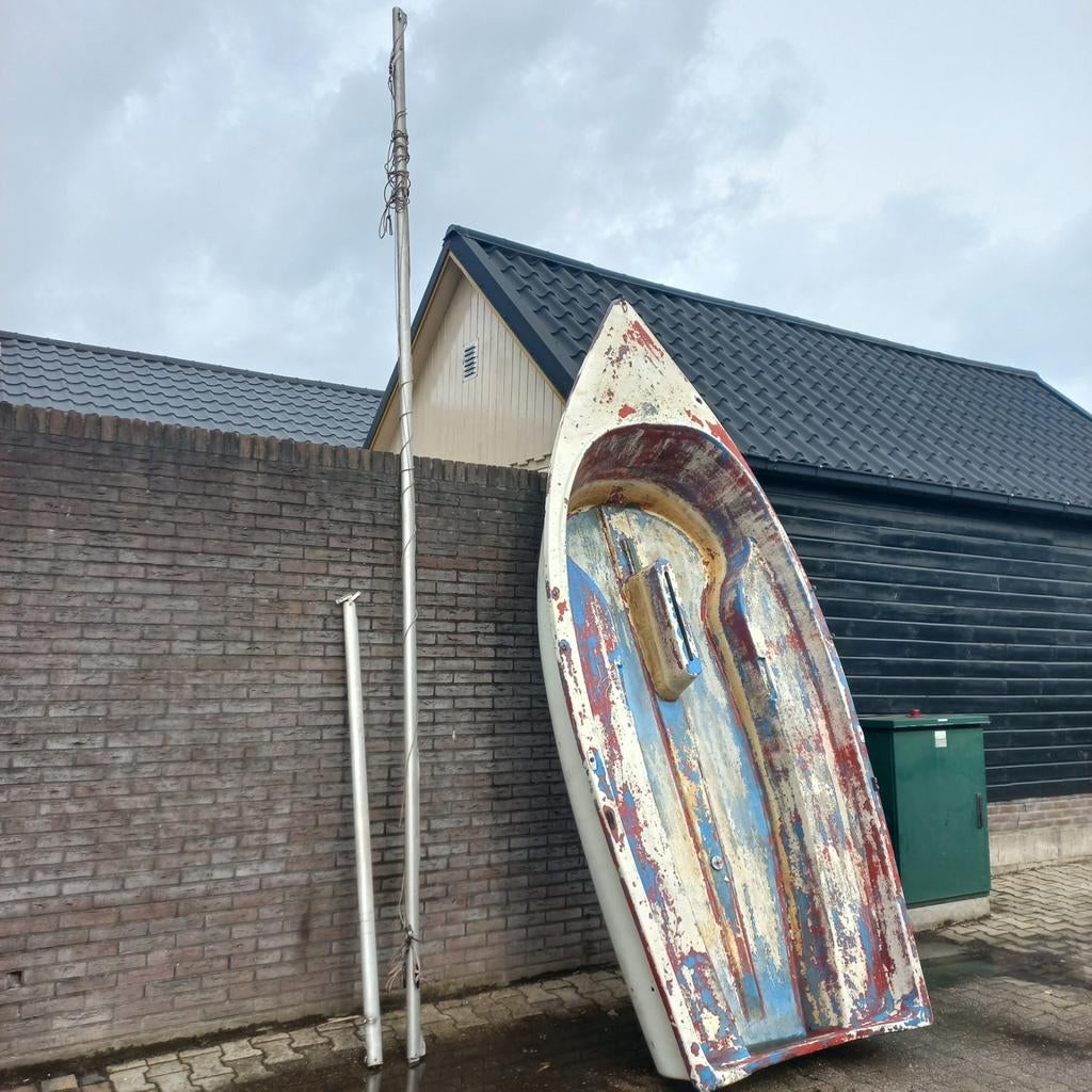 Zeilboot opknapper met trailer, zwaard, roer en mast, Watersport en Boten, Ophalen of Verzenden, Gebruikt, Overige typen