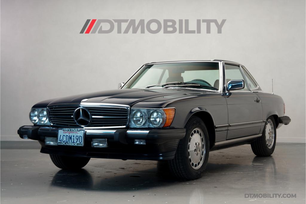 Mercedes-Benz 560sl | Superstaat | NL-Kenteken | Leder |, Auto's, Huisgarantie, Blauw, 2 stoelen, Open dak