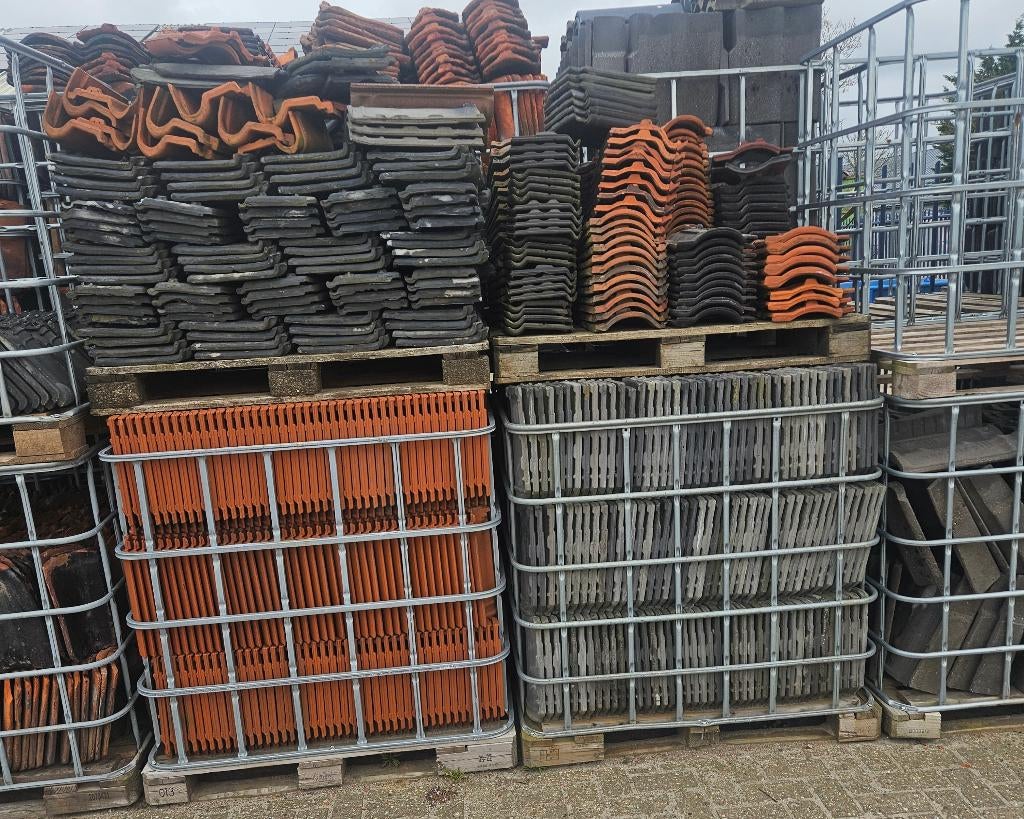 Dakpannen gebruikte diversen, Ophalen, Gebruikt, Steen of Klei, 15 m² of meer