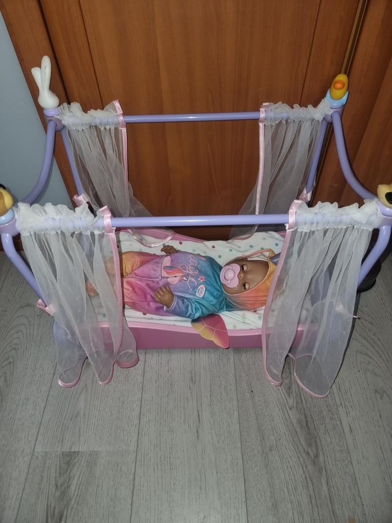 Baby Born pop met babyborn zwaar ledikant, Ophalen, Gebruikt, Babypop