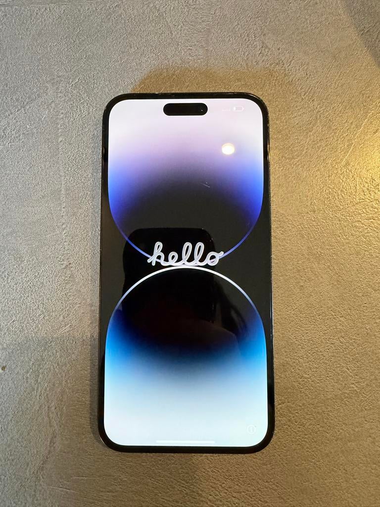 iPhone 14 Pro Max 1TB - Krasvrij scherm en achterkant, Gebruikt, Zwart, 1 TB, Ophalen of Verzenden