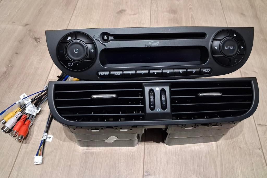 Origineel audio en ventilator kit Fiat 500 Zwart, Ophalen of Verzenden, Fiat