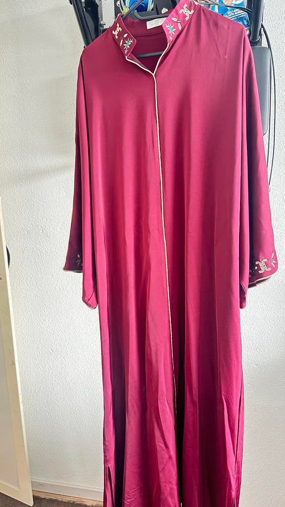 Abaya/ Kimono/ Jurk/ Kaftan, Maat 38/40 (M), Ophalen of Verzenden, Zo goed als nieuw, Rood