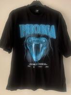 FSBN Oversized Fit T-shirt met 'Phobia' print - Maat S, Ophalen of Verzenden, Zo goed als nieuw, Maat 46 (S) of kleiner, Zwart