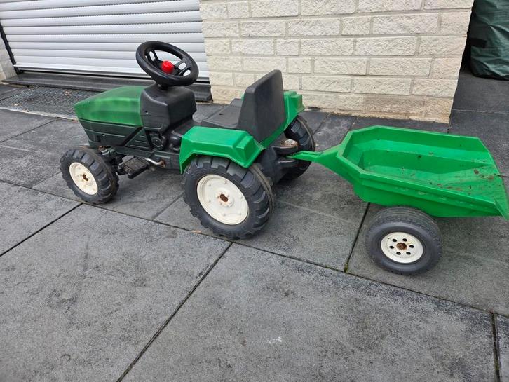 Speelgoed trekker met aanhanger, Kinderen en Baby's, Speelgoed | Buiten | Voertuigen en Loopfietsen, Gebruikt, Trapvoertuig, Ophalen