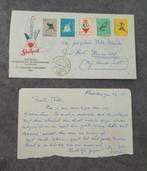 shellpost envelop met brief 1956, Postzegels en Munten, Verzenden, Beschreven, Nederland
