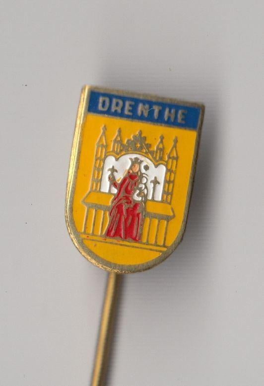 Drenthe Provincie wapen speldje, Verzamelen, Speldjes, Pins en Buttons, Gebruikt, Niet vindbaar, Niet vindbaar, Speldje of Pin