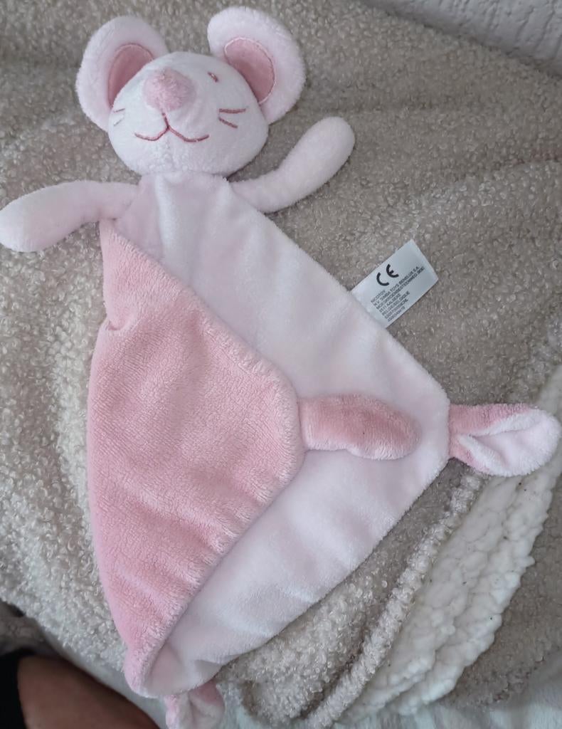 Nicotoy, doudou, simba toys. I love mum & dad roze muizenkop, Ophalen of Verzenden, Overige typen