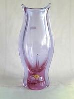 Vintage Boheemse Alexandriet Glasvaas - Miloslav Klinger, Ophalen, Overige kleuren, Minder dan 50 cm, Glas
