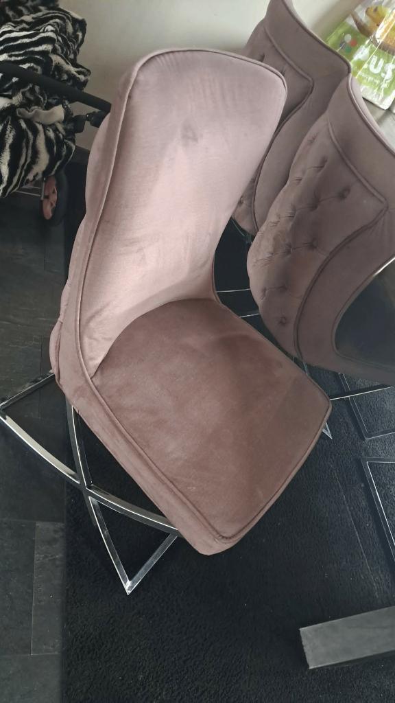 6 eettafel Stoelen eric kuster style, Ophalen, Zo goed als nieuw