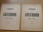 Loeschhorn kinder-etuden 1 + 2 - opus 181 -piano, Gebruikt, Klassiek, Ophalen of Verzenden, Artiest of Componist