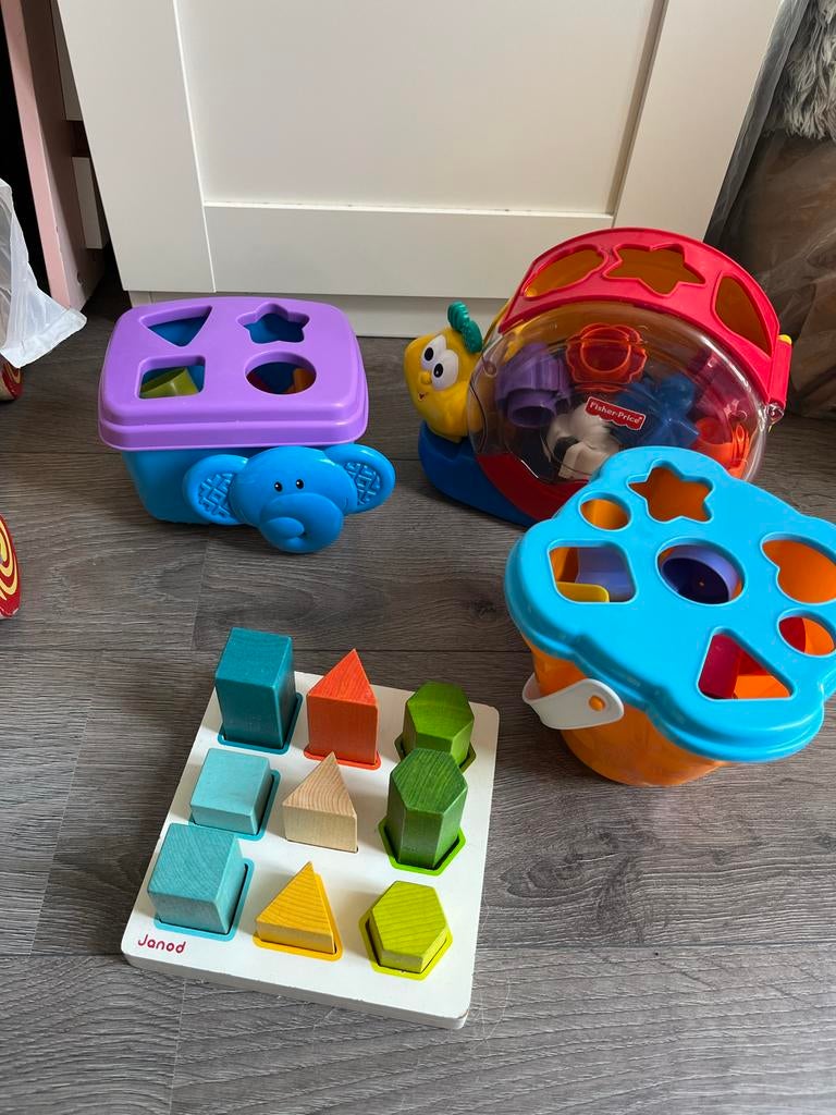 Vormen blokken doos verschillende soorten, Ophalen of Verzenden, Gebruikt, Overige typen