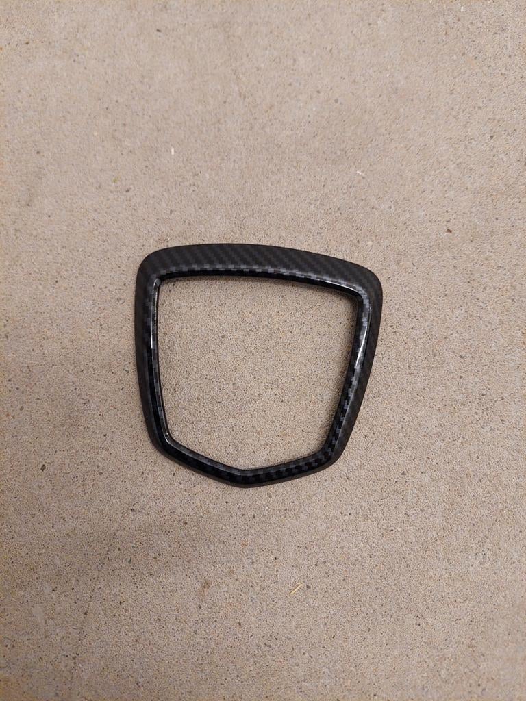 Carbon look Abarth achter embleem rand, Ophalen of Verzenden