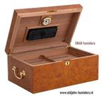 XIKAR MERK HUMIDOR "TUSCANY" LIGHT BURL 120 SIGAREN      h63, Verzenden, Nieuw, Tabaksdoos of Verpakking