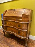 Antieke secretaire / klepbureau met inlegwerk, Antiek en Kunst, Ophalen