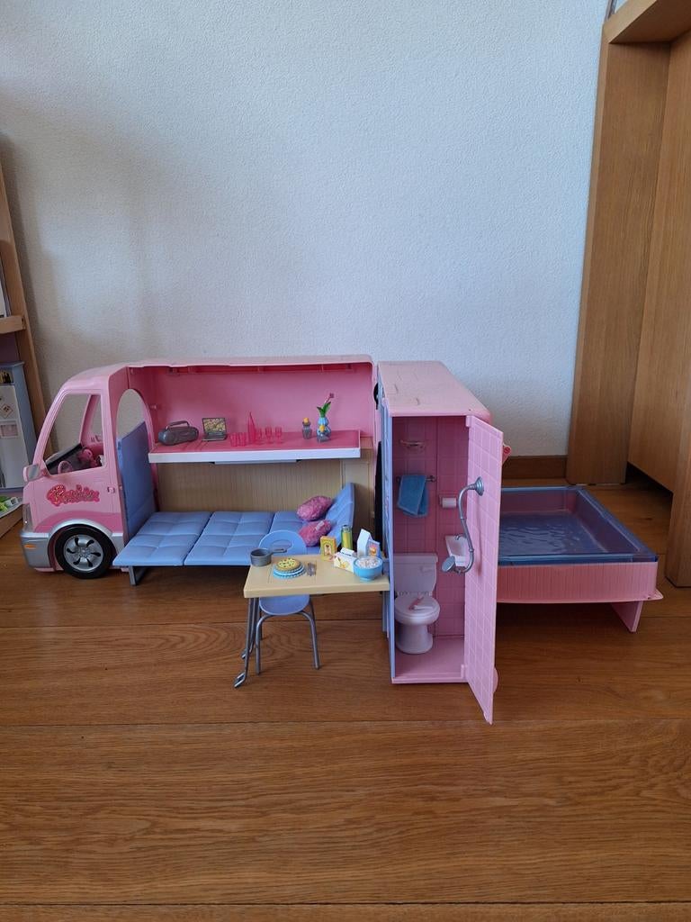 Barbie camper, Ophalen, Gebruikt, Poppenhuis