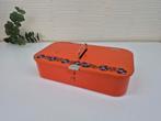 Brabantia 'poetsdoos' Patrice. Vintage blik/opberger oranje., Ophalen of Verzenden, ., ., .