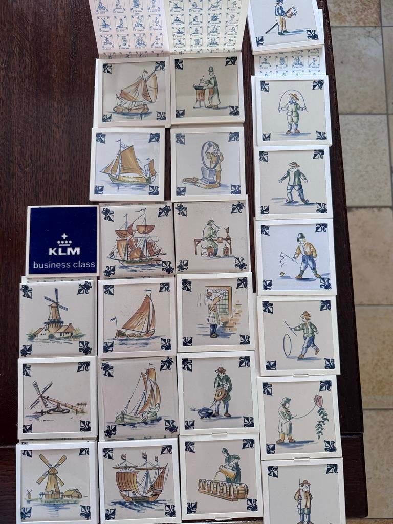 KLM Delfts Blauw huisjes en tegeltjes collectie, Ophalen