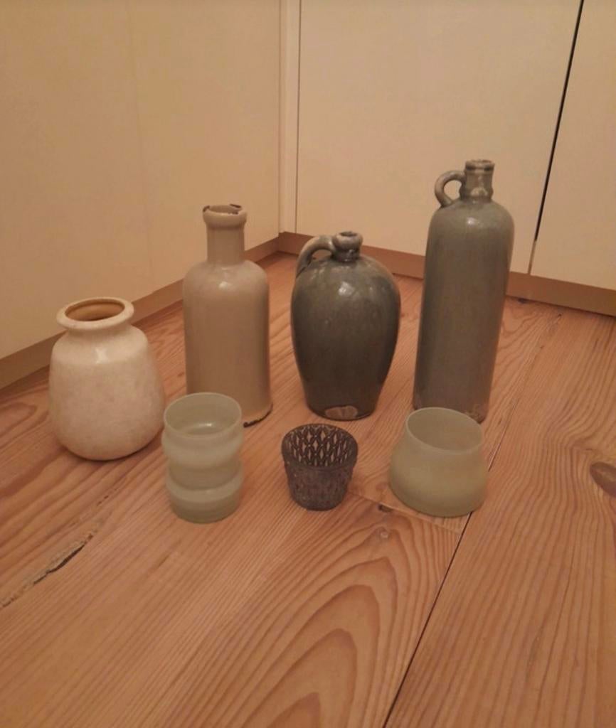 Set van diverse decoratieve potten, Ophalen of Verzenden