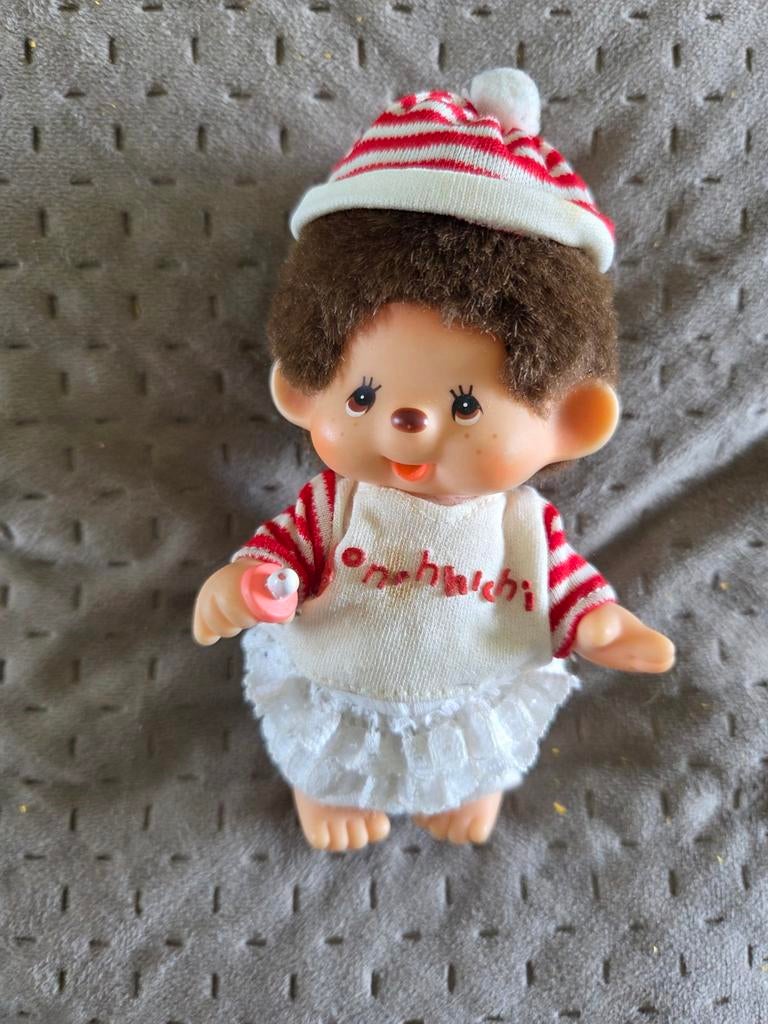 Vintage Monchhichi kindje - Zeer goede staat, Verzamelen, Speelgoed, Ophalen of Verzenden, Zo goed als nieuw