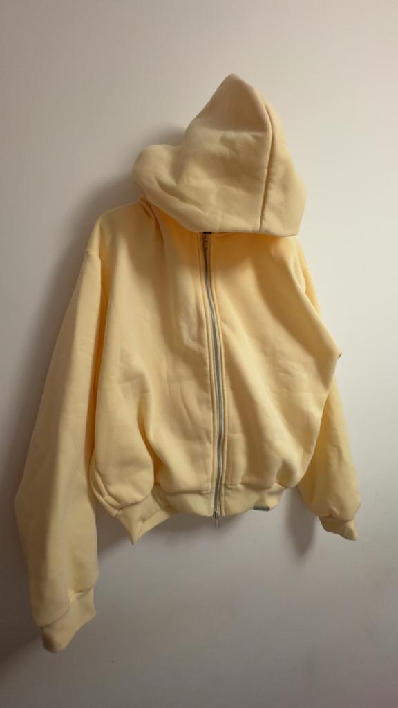 Boterkleurig vest met rits, Kleding | Dames, Bodywarmers, Ophalen of Verzenden, Gedragen, Maat 38/40 (M), Geel