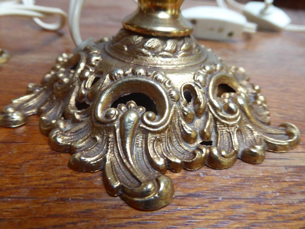 2 metalen barok lampjes, koi karper – dolfijn, Ophalen of Verzenden