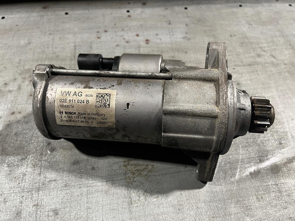 Startmotor VW Golf 7 R GTI GTD 02E911024B, Ophalen of Verzenden, Gebruikt, Audi