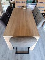 Eettafel met 5 stoelen - Modern en Comfortabel, Ophalen of Verzenden, Gebruikt, Vijf personen of meer, Overige materialen