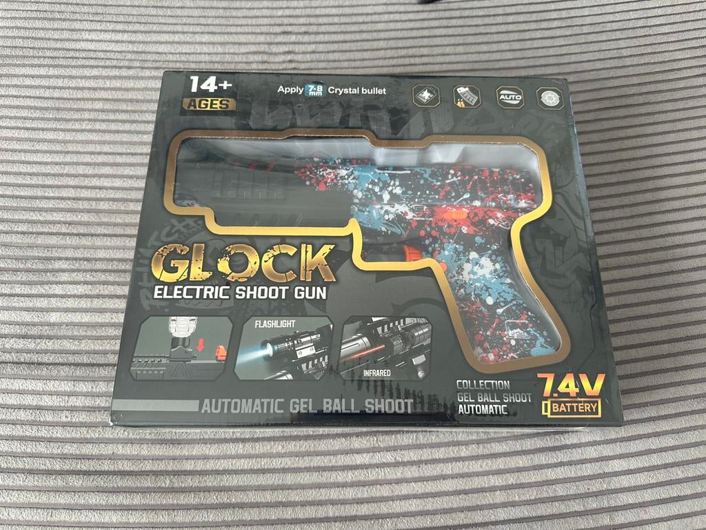 Elektrische Glock Gel Blaster - Full Auto - 7.4V Power, Ophalen of Verzenden, Zo goed als nieuw