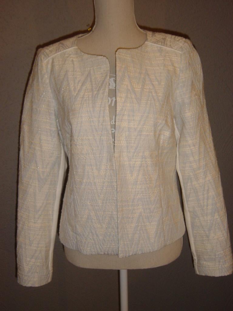 Jasje colbert Roomwit Maat 40 Miss Etam, Maat 38/40 (M), Wit, Ophalen of Verzenden, Zo goed als nieuw