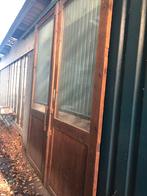 Woww! Antieke dubbele WINKELDEUREN - schuifdeuren - DEUREN, Gebruikt, 215 cm of meer, Buitendeur, Schuifdeur