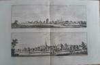 29-32/ Stad Goch van de Kleefsche weg Kopergravure 1792, Antiek en Kunst, Kunst | Etsen en Gravures, Ophalen of Verzenden
