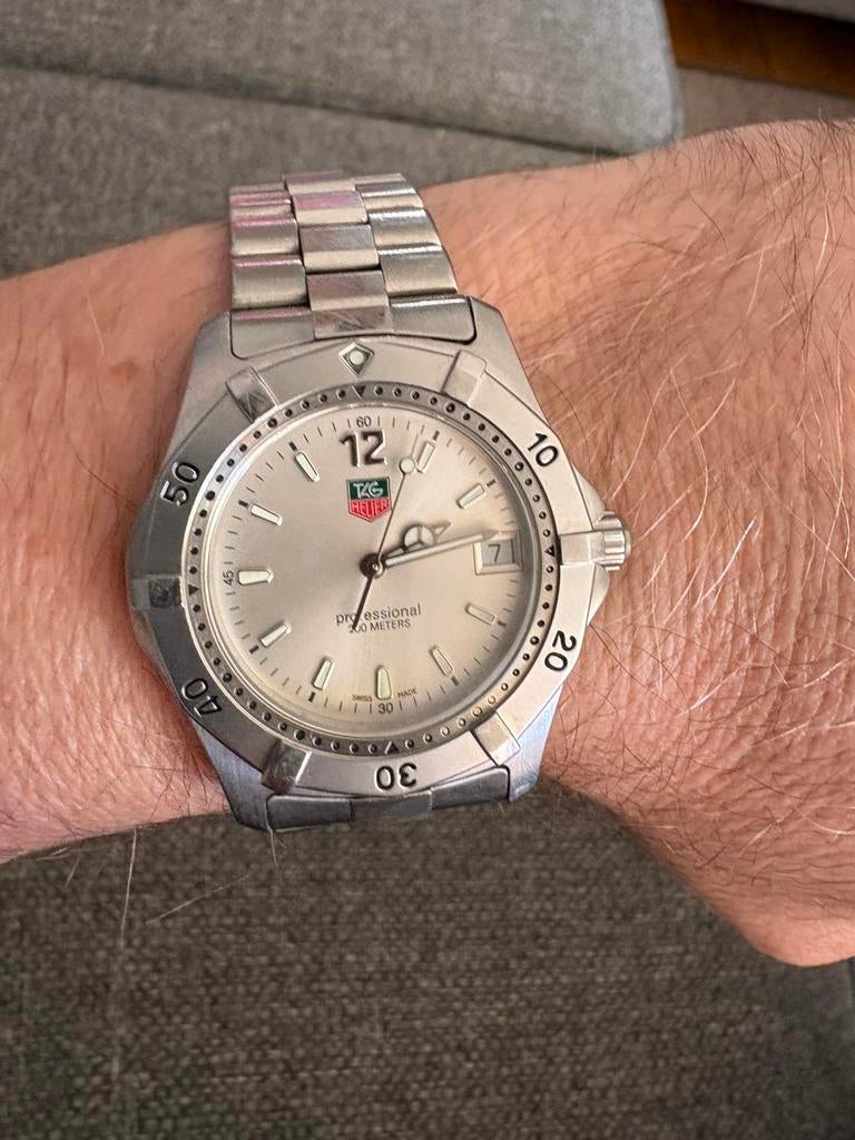 Tag Heuer professional 200 WK1112-0, Sieraden, Tassen en Uiterlijk, Horloges | Heren, Zo goed als nieuw, TAG Heuer, Staal, Ophalen of Verzenden