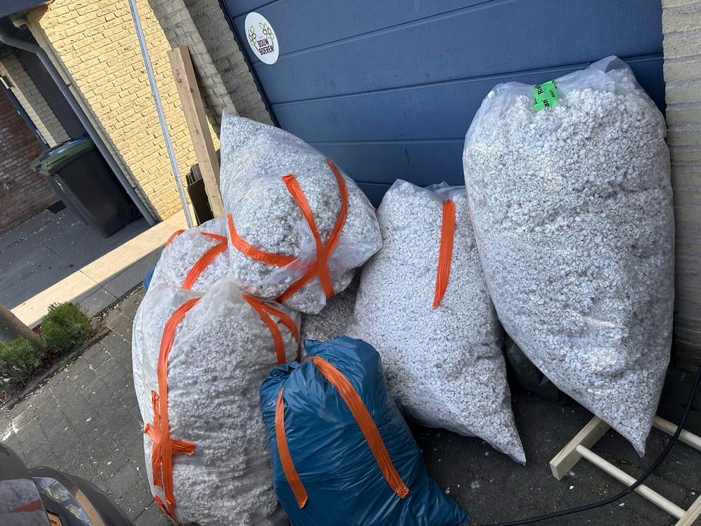 EPS korrels 5 m3 voor kruipruimte isolatie, Doe-het-zelf en Verbouw, Isolatie en Afdichting, 12 cm of meer, Nieuw, Ophalen of Verzenden