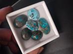 Lot met Iraanse turkoois cabochons 6 stuks af472, Overige materialen, Overige voorstellingen, Blauw, Ophalen of Verzenden