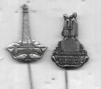 2 X IJMUIDEN SPELDEN INCL VUURTOREN SPELD ERBIJ, Ophalen of Verzenden, Gebruikt, Stad of Land, Speldje of Pin