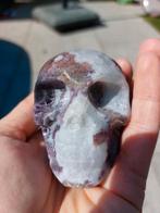 Paarse sfaleriet/ sfaleriet met fluoriet skull
Vol met druzy, Sieraden, Tassen en Uiterlijk, Edelstenen, Ophalen of Verzenden