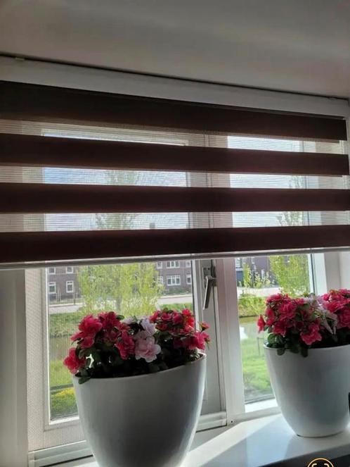 Rolgordijn kleur sepia duo, Huis en Inrichting, Stoffering | Gordijnen en Lamellen, Gebruikt, 150 tot 200 cm, Ophalen