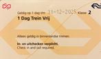 Dagkaart Trein vrij heel NL, Tickets en Kaartjes, Trein, Bus en Vliegtuig, Drie personen of meer, Trein, Nederland, Algemeen kaartje