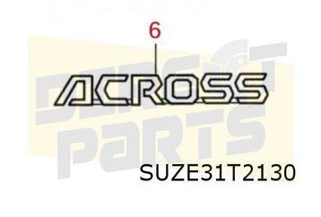 Suzuki Across (9/20-) (A5Z) 	embleem tekst "Cross" op achter beschikbaar voor biedingen