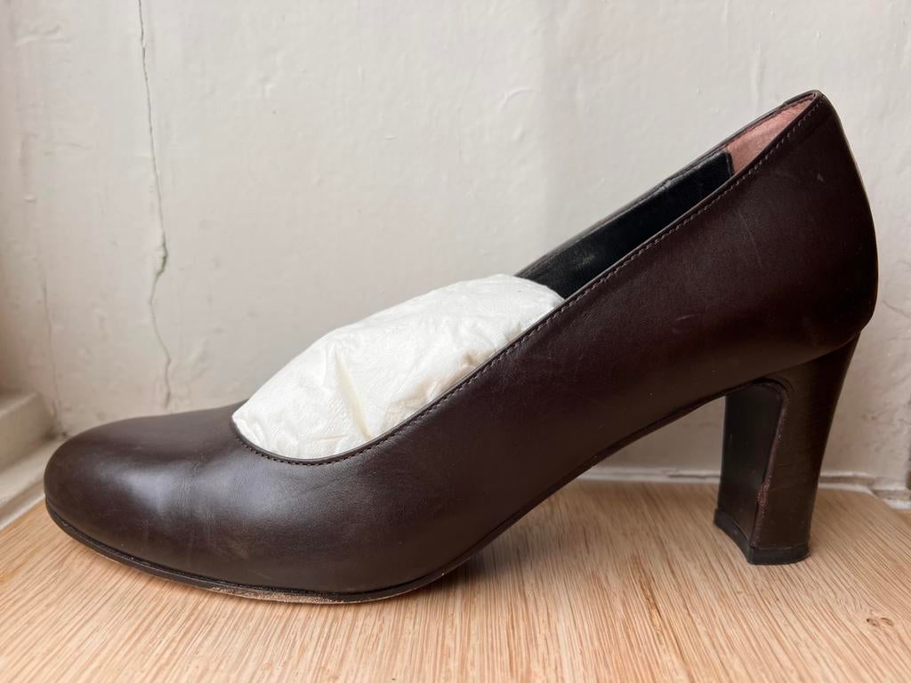 Panara pumps bruin hak 7 cm maat 38,5 in doos, Kleding | Dames, Schoenen, Ophalen of Verzenden, Zo goed als nieuw, Bruin
