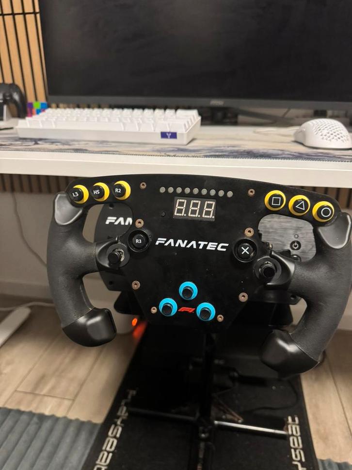 Fanatec csl elite set incl stoel, Computers en Software, Joysticks, Gebruikt, Ophalen