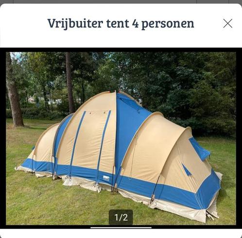 4 persoonstent vrijbuiter, gebruikt, Caravans en Kamperen, Tenten, tot en met 4, Gebruikt, Ophalen