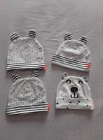 4 ZGAN Hema mutsjes Mt 0M, Kinderen en Baby's, Babykleding | Mutsen, Sjaals en Wanten, Maat 50, Jongetje of Meisje, Ophalen of Verzenden