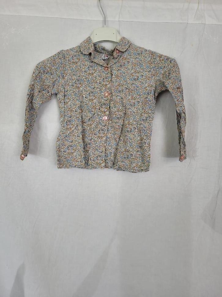 Schattig bloemetjesblouseje katoen+viscose mt 110 merk C&A, Kinderen en Baby's, Kinderkleding | Maat 110, Zo goed als nieuw, Meisje